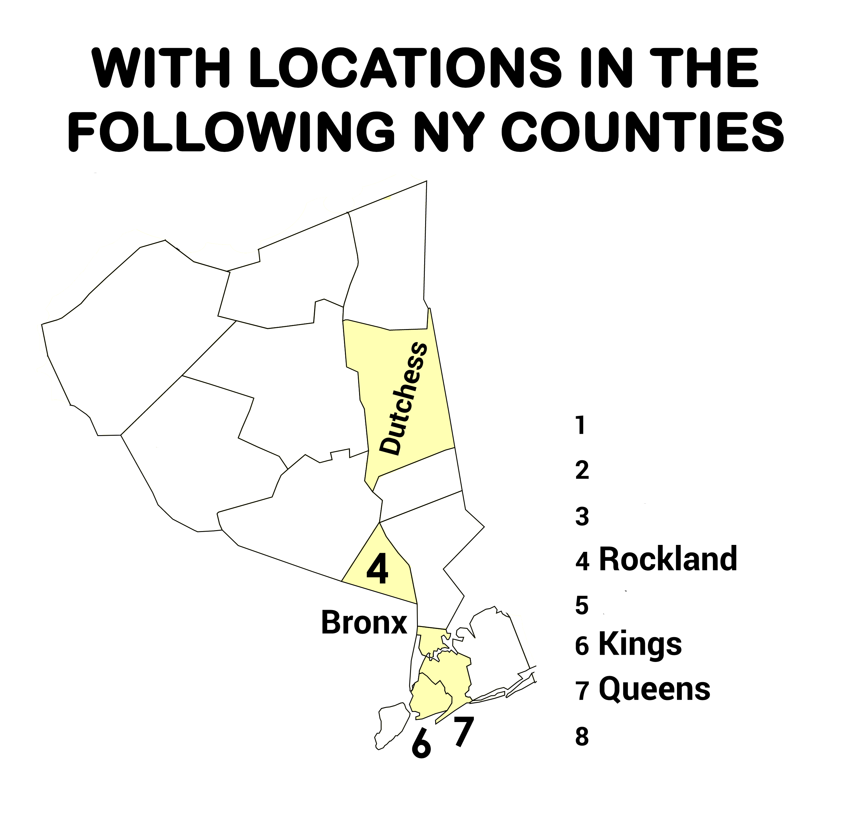 Gray Wolves Distributing New York Locations By County